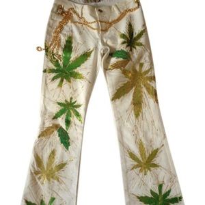 Print Lover white jean